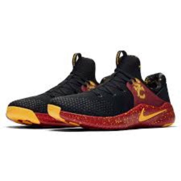 Men's Nike Black/Cardinal USC Trojans Free TR V8 size 13 - Picture 2 of 10